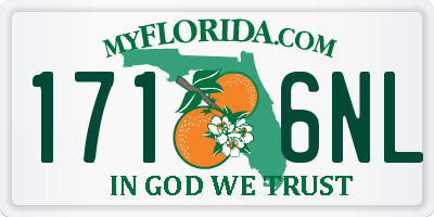 FL license plate 1716NL