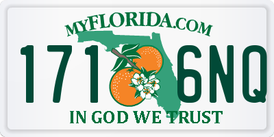 FL license plate 1716NQ