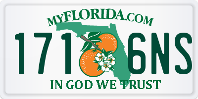 FL license plate 1716NS