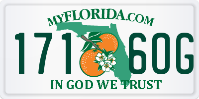 FL license plate 1716OG