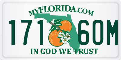 FL license plate 1716OM