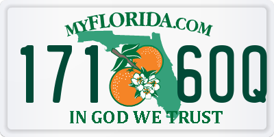FL license plate 1716OQ