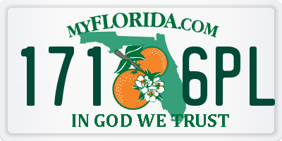 FL license plate 1716PL