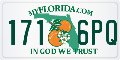 FL license plate 1716PQ