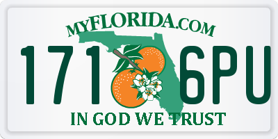 FL license plate 1716PU