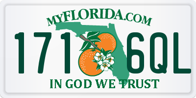 FL license plate 1716QL
