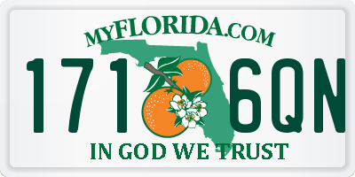 FL license plate 1716QN