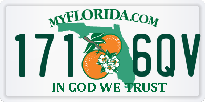 FL license plate 1716QV
