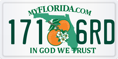 FL license plate 1716RD