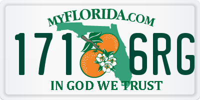 FL license plate 1716RG