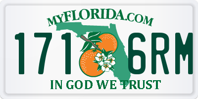 FL license plate 1716RM