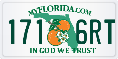 FL license plate 1716RT