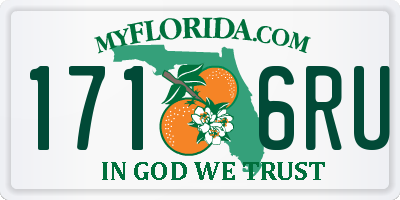 FL license plate 1716RU