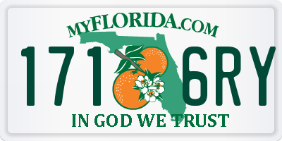 FL license plate 1716RY