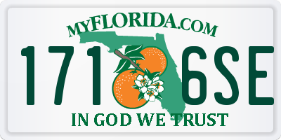 FL license plate 1716SE