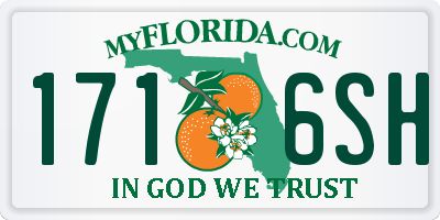 FL license plate 1716SH