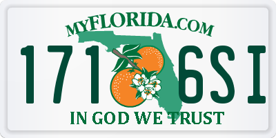 FL license plate 1716SI