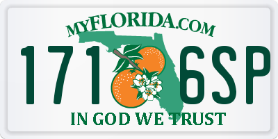 FL license plate 1716SP