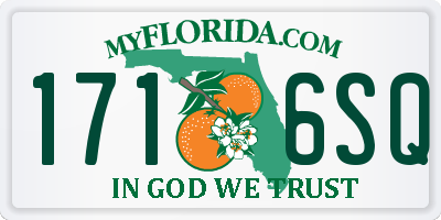 FL license plate 1716SQ