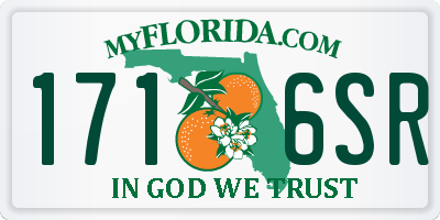 FL license plate 1716SR