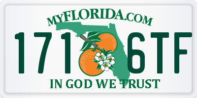 FL license plate 1716TF