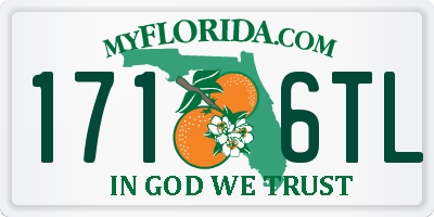 FL license plate 1716TL