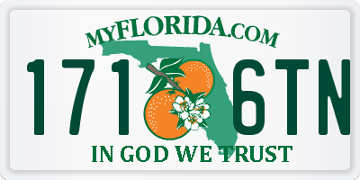 FL license plate 1716TN