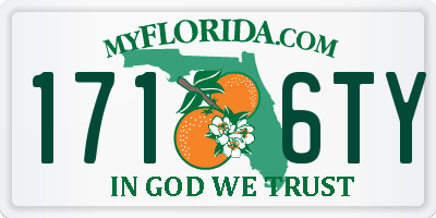 FL license plate 1716TY