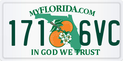 FL license plate 1716VC