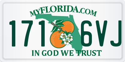 FL license plate 1716VJ
