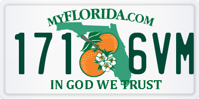 FL license plate 1716VM