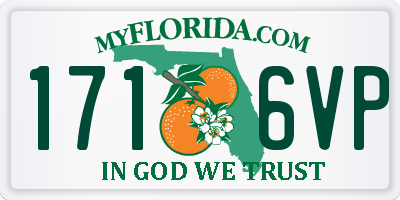 FL license plate 1716VP