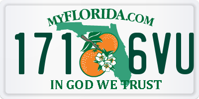 FL license plate 1716VU