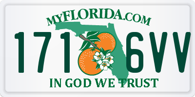 FL license plate 1716VV