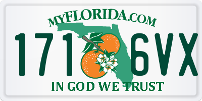 FL license plate 1716VX
