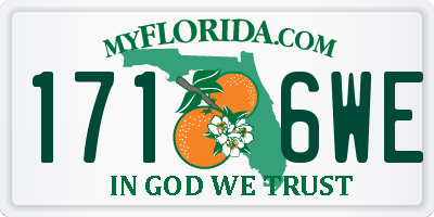 FL license plate 1716WE