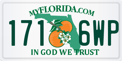 FL license plate 1716WP