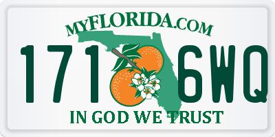 FL license plate 1716WQ