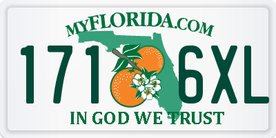 FL license plate 1716XL