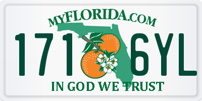 FL license plate 1716YL