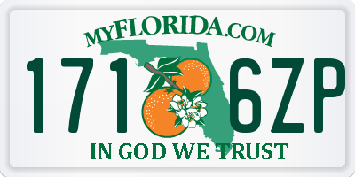 FL license plate 1716ZP