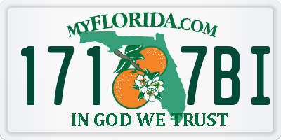 FL license plate 1717BI