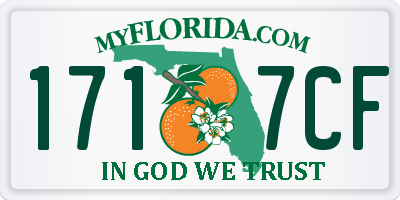 FL license plate 1717CF