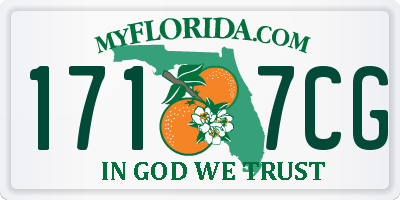FL license plate 1717CG