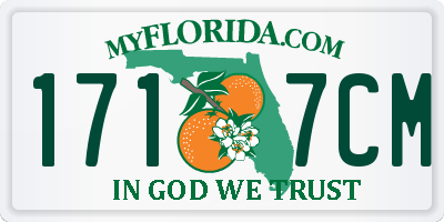 FL license plate 1717CM