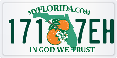 FL license plate 1717EH