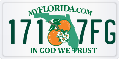 FL license plate 1717FG