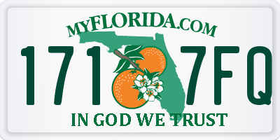 FL license plate 1717FQ