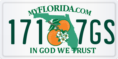 FL license plate 1717GS
