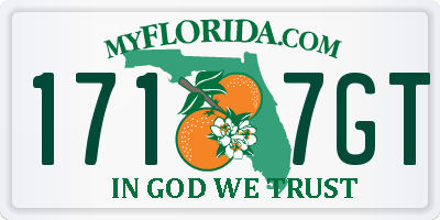 FL license plate 1717GT